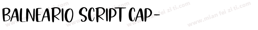 Balneario Script Cap字体转换